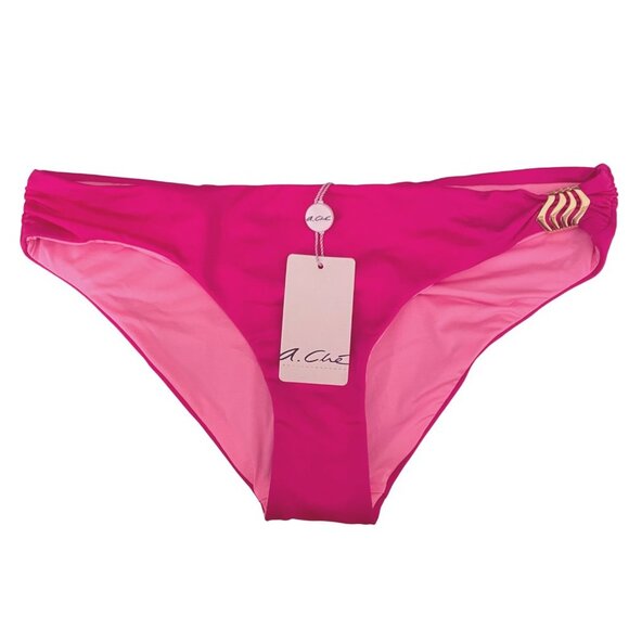 NWT A.Che Winslet Hipster Embellished Bikini Bottoms in Pomegranate - Picture 6 of 6